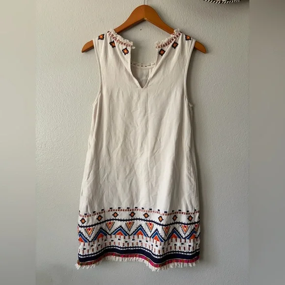 Anthropologie Akemi + Kin Reagan Embroidered Shift Dress Women’s 4 Small - Picture 6 of 14